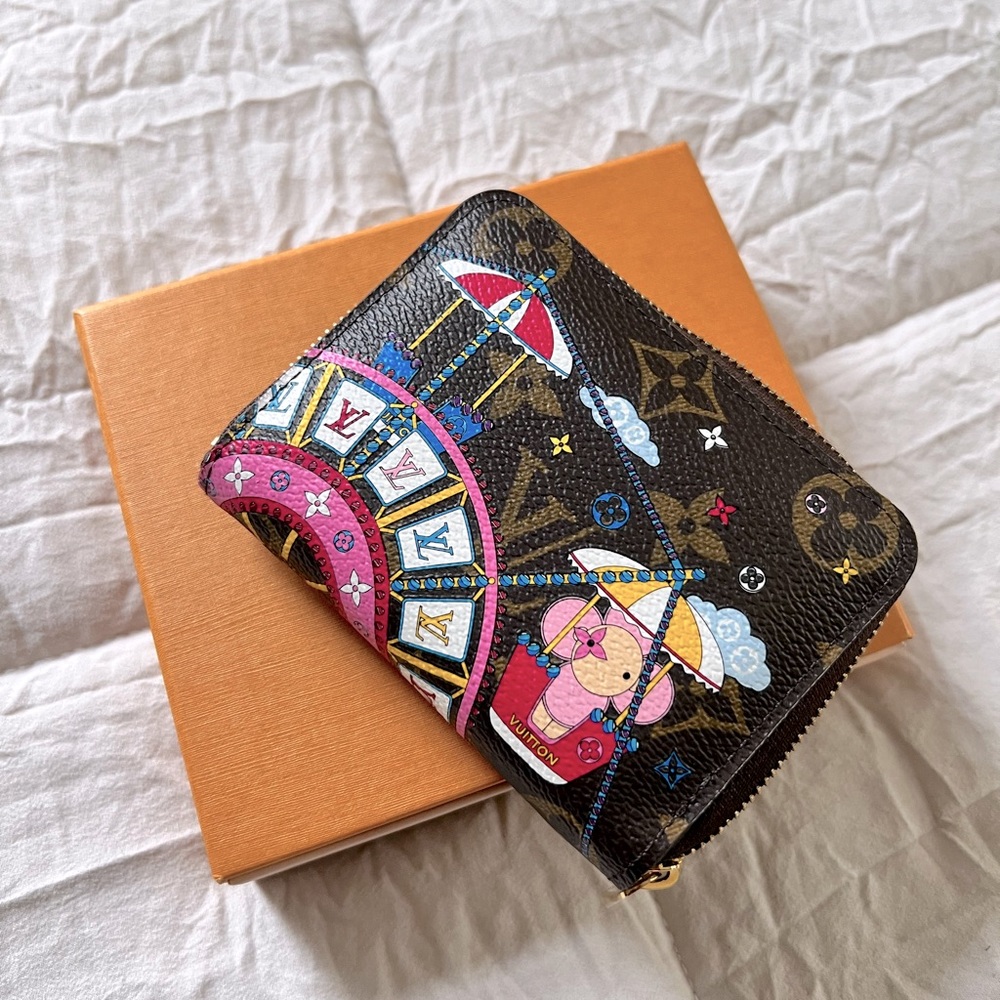 LV mini zip wallet